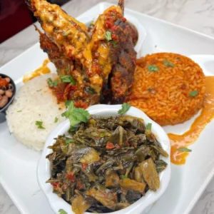 Goat meat platter